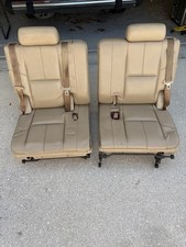 Mint Tan Leather Rear Bucket Seats. 2007-2014 Yukon Xl Suburban Escalade Esv Mint Tan Leather Rear Bucket Seats. 2007-2014 Yukon Xl Suburban Escalade Esv