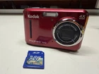 KODAK PIXPRO FZ43 DIGITAL CAMERA W/ SD CARD WORKING RED NICE