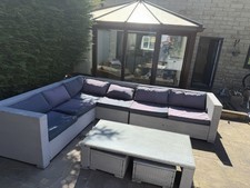 Corner Rattan Sofa Set