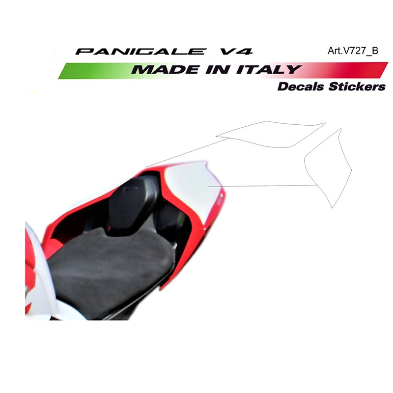 Sticker coque arrière Panigale V4 pour restaurer ou personnaliser le carénage