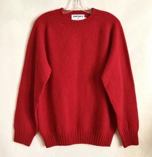 HARLEY of SCOTLAND Men’s Pure Wool Knit Long Sleeve Winter Sweater Sz S NWOT