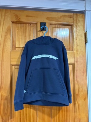 Lacoste Kids Hoodie Navy Blue Crocodile Logo Pullover Sweatshirt Size 6