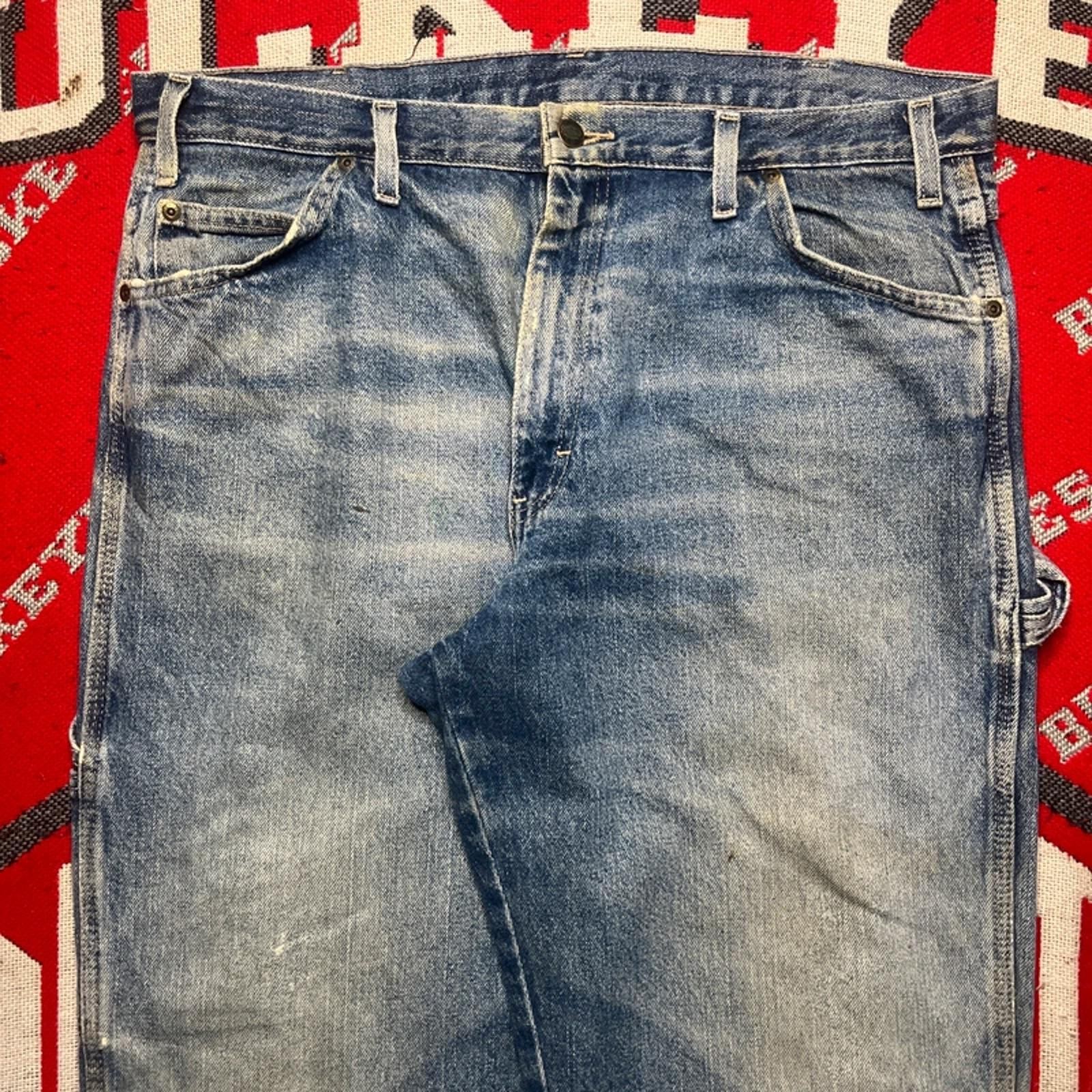 Vintage Dickies Men’s Blue Straight Leg Denim Jeans | 38W 32L image 2