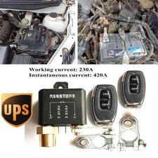 12V 230A Remote Control Car Battery Disconnect Cut Off Isolator Master Switches