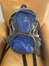 Deuter Futura 28 AC Hiking Backpack Blue/Gray Rain Cover-Very Good