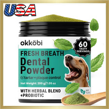 Dog Teeth Cleaning Powder - Dog Breath Freshener  Dental Care for Doggies  Cat