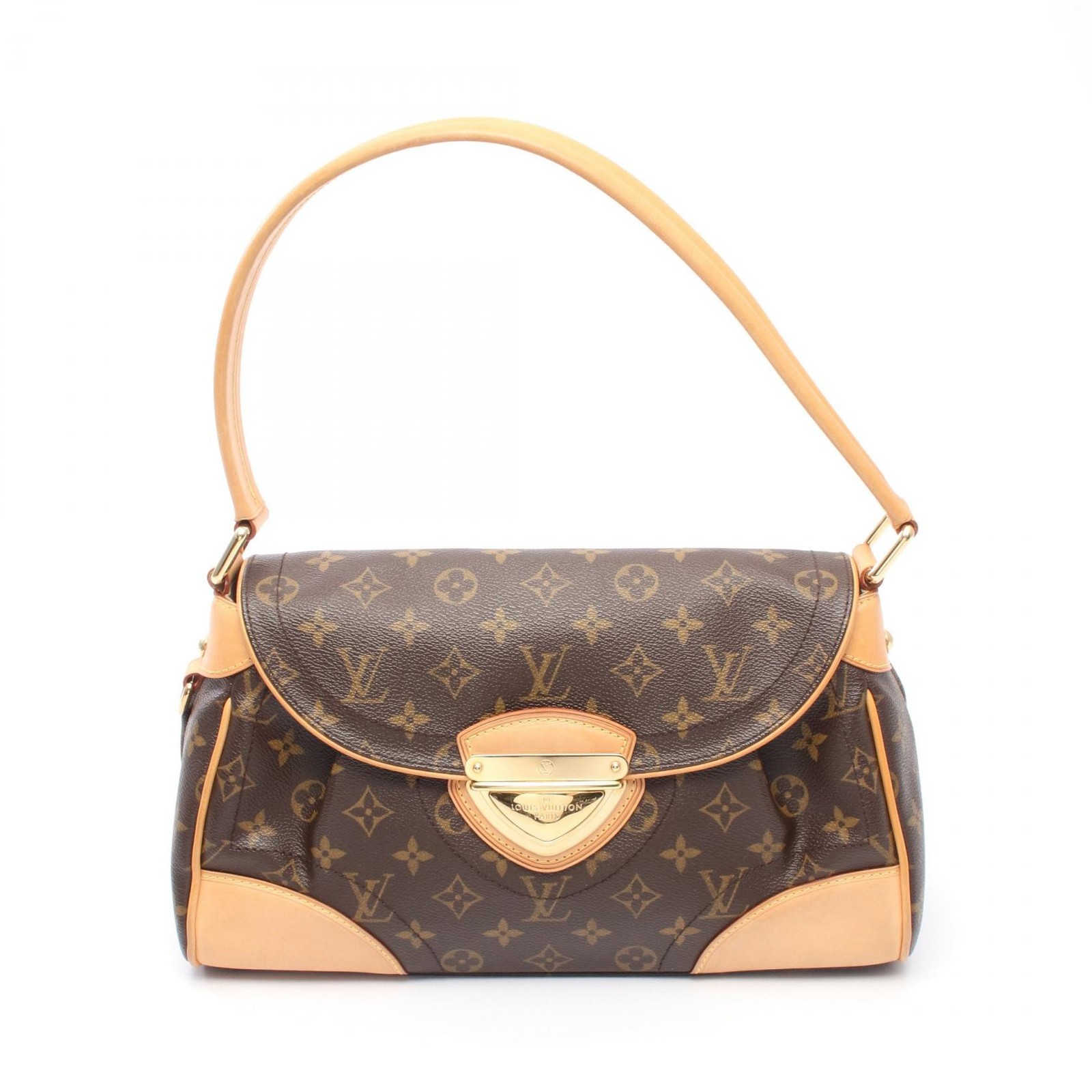 Borsa a mano a tracolla Louis Vuitton Beverly MM M40121 tela monogramma marrone usata LV