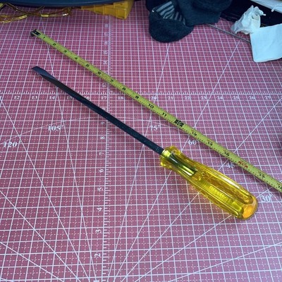 NOS Proto USA 5180 7/16 In Tip 15  OAL Jumbo Flat Slotted Screwdriver 10  Shank