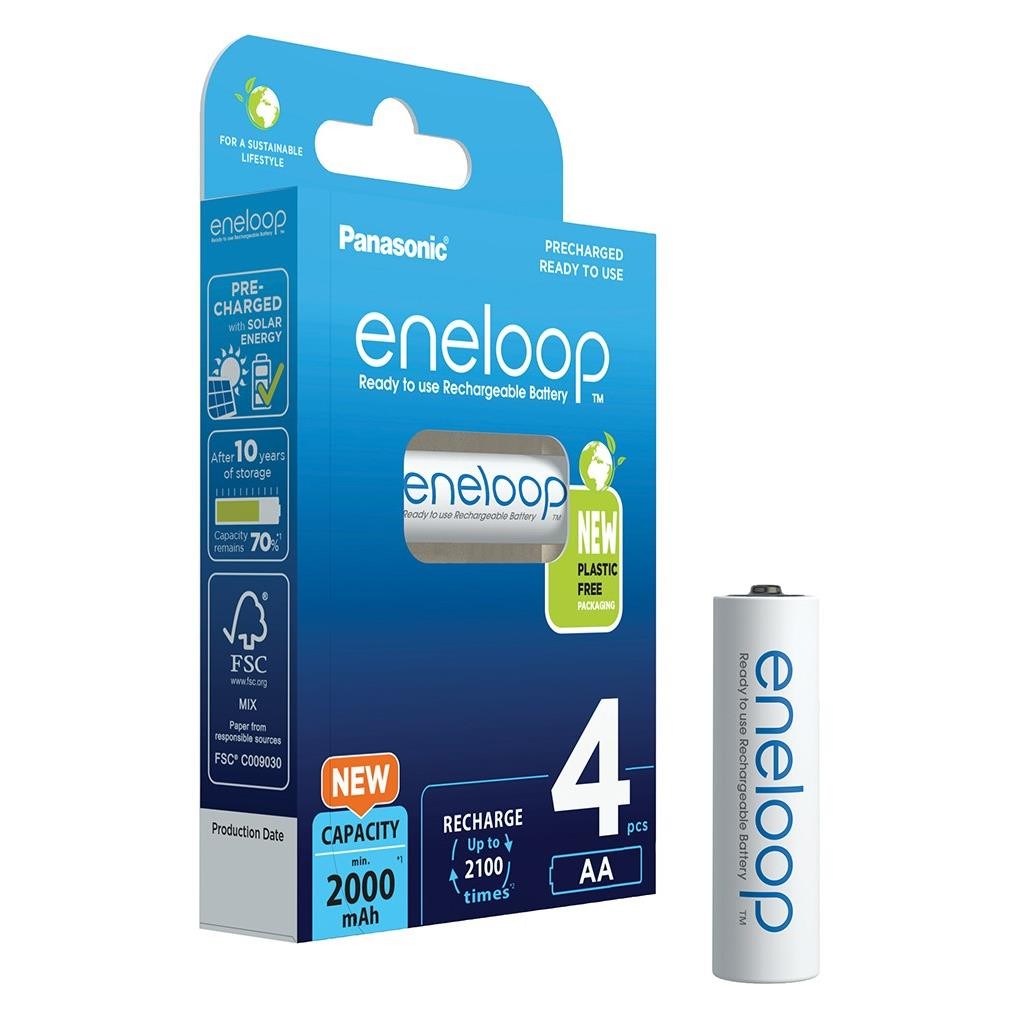 Piles rechargeables AA Panasonic Eneloop 2000mAh Ni-MH Mignon LR06 pour appareil photo