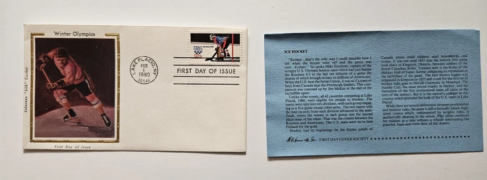 Set Of Five 1980 U.S. Winter Olympics First Day Covers - Image 4 of 4