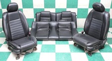 Wear 10 Mustang Coupe Black Leather Power Manual Buckets Backseat Seats Set
