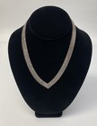 Vintage DIAMANT'S 925 Sterling Silver MD-11 Mexico 16" V Bead Necklace 55.6g — photo 4