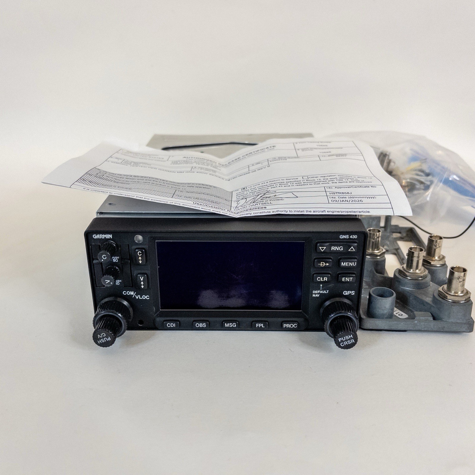 Garmin GNS 430W WAAS GPS/NAV/COMM P/N 011-01060-00 w/ New 8130