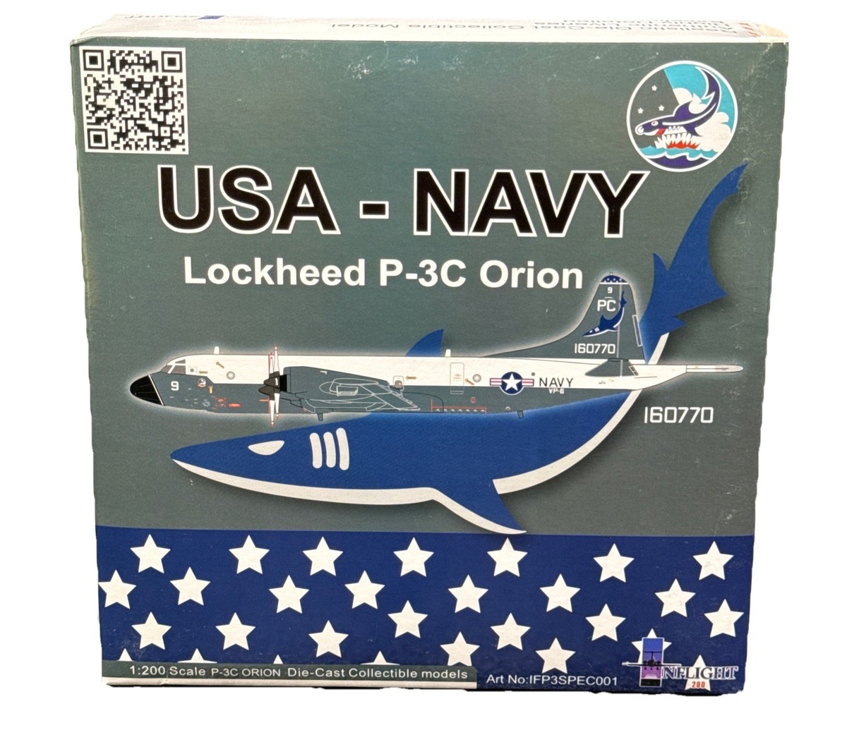 1:200 InFlight USA Navy Lockheed P-3C Orion Diecast Model