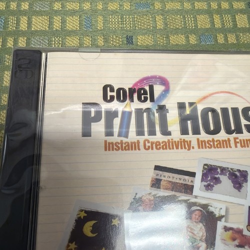 Vintage PC Software Corel Print House Magic -  Windows 95 98 - New - Open Box - Afbeelding 3 van 10