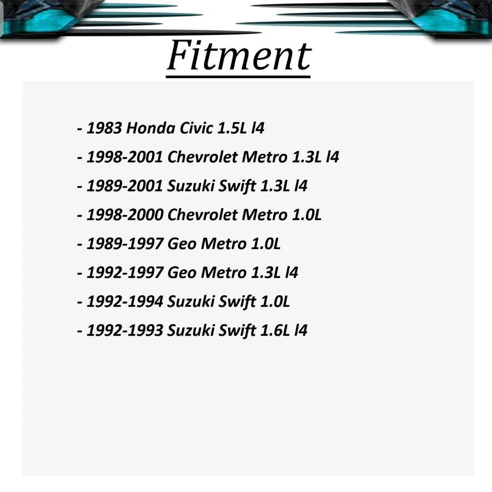 Carlson freio anti-chocalho clipe dianteiro para Geo Metro 1989-1997 Honda Civic 1983 - Imagem 2 de 3