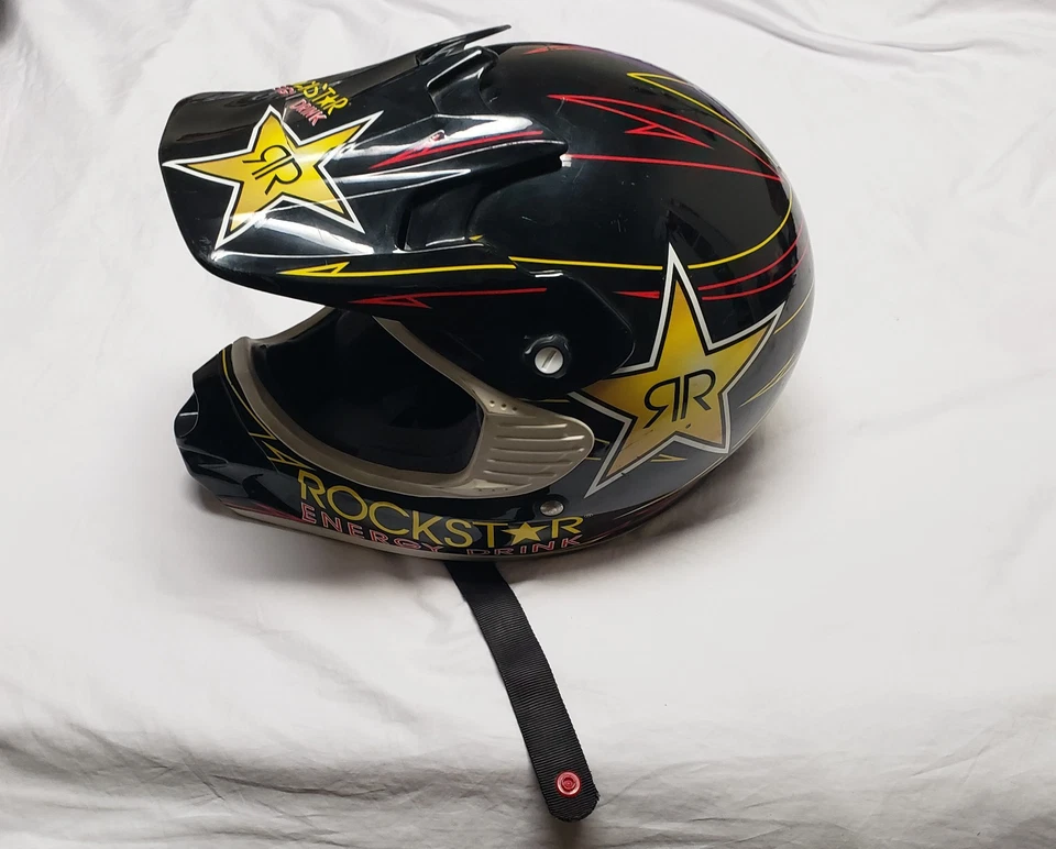 Rockstar Energy Drink Answer Racing Motocross Motorcycle Helmet - YL Youth Large - Image 2 of 4