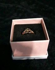 PANDORA Rose Gold Plated Band Ring Size 54 Signed No Stone Round Shape