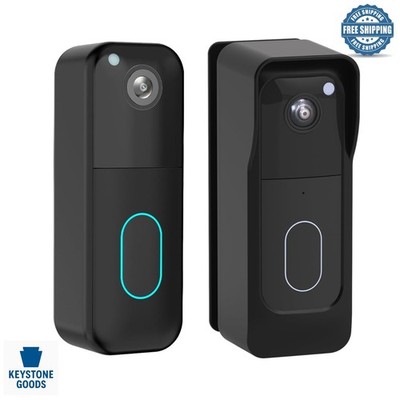 Adjustable No-Drill Wall & Corner Mount for Blink Video Doorbell 2nd Gen - Black
