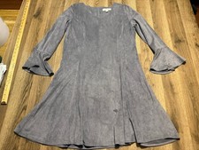 Aryeh Dress, Womens Size XL, Gray, Long Sleev...
