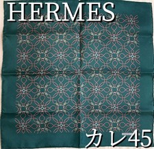Early Items Hermes Carre 45 Rope Pattern Green