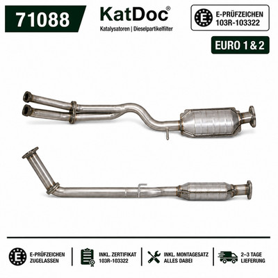   Katalysator für Mercedes 123 (C123), 124 (C124/W124/S124, G-Klasse (W463)Euro2