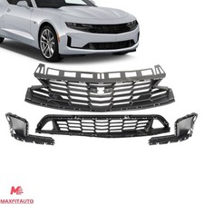 For Chevrolet Camaro 2019-2023 Front Upperlower Grille Wbumper Cover Trim Set