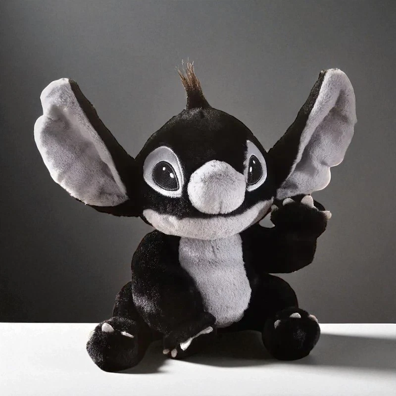 8" Black Stitch Plush Toy, Disney Kawaii Lilo & Stitch Stuffed Doll Collectible - Image 3 of 4