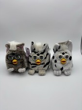 Vintage Furby Buddies 1999 Bundle Of 3 Light Please, Big Good, Happy Joke