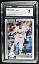 2026 Topps Shohei Ohtani #200 Dodgers CGC 3