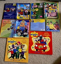 8 THE WIGGLES Books, DVDs, CD Yummy, Splish Splash, Action, Tots, Early Learning