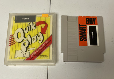 Smart Boy Tetris Cartridge Nintendo NES CIB Original Pirated Prototype Very Rare