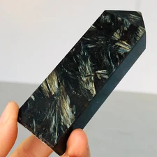 145g Natural Fireworks Stone Quartz Crystal Wand Point Mineral Healing E123