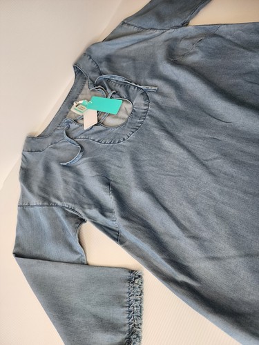 Seafolly Lace Up Chambray Dress Size S BNWT RRP $149 Pockets Summer - Bild 9 von 11