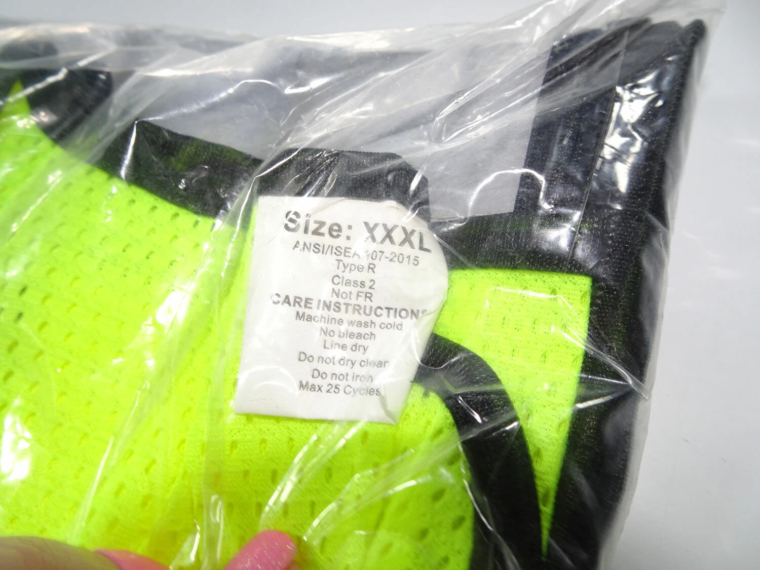 HYCOPROT High Safety Reflective Vest with Pockets & Zipper, (XXXL yellow) - product detail image 12