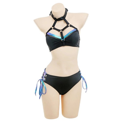 Demon Slayer Kanroji Mitsuri Badeanzug Cosplay Damen Bademode Bikini Beachwear - Bild 3 von 6