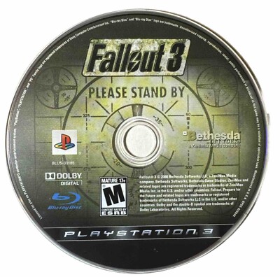 Fallout 3 - Sony PlayStation 3 - PS3 - *Disc Only* *Black Label*