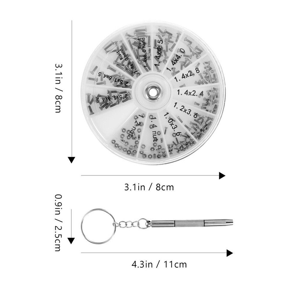Eye Glass Repair Kit Eyeglass Replacement Parts Glasses Screw eBay
