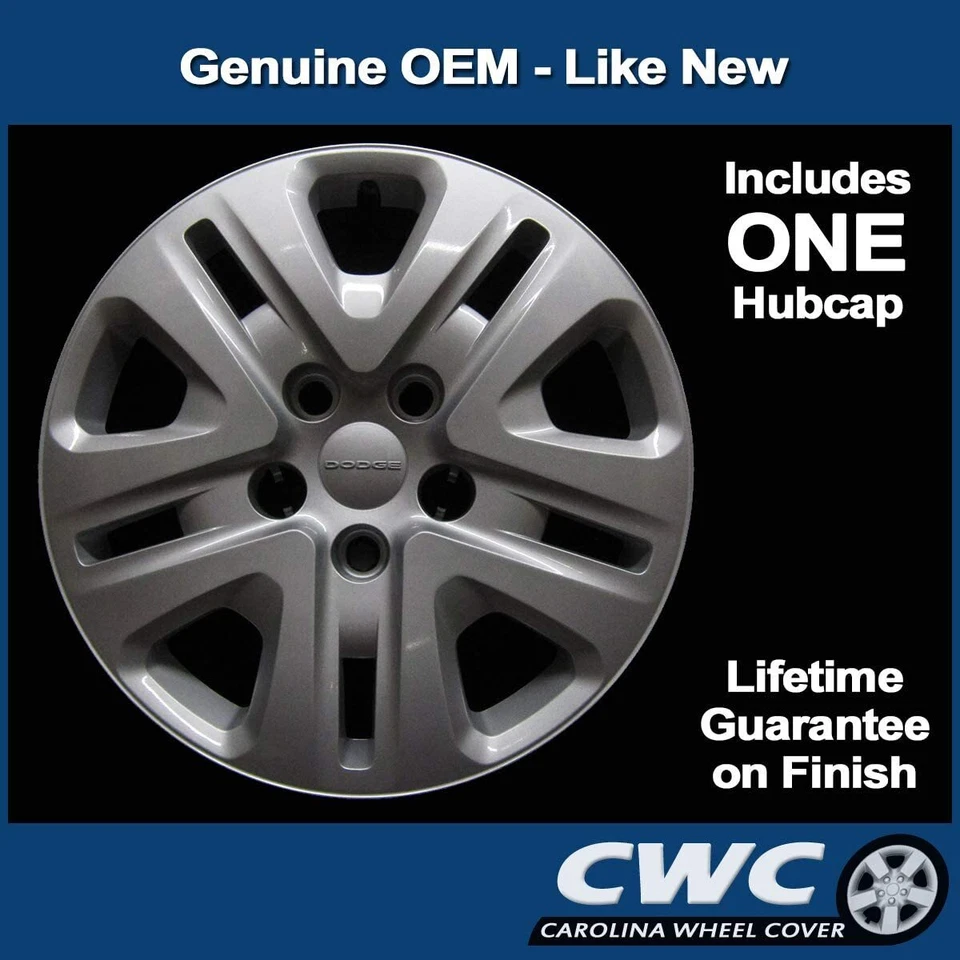 Tapacubos para Dodge Caravan, Journey 2013-2020 - Cubierta de rueda original OEM 17 pulgadas 8047 Foto 2 de 4