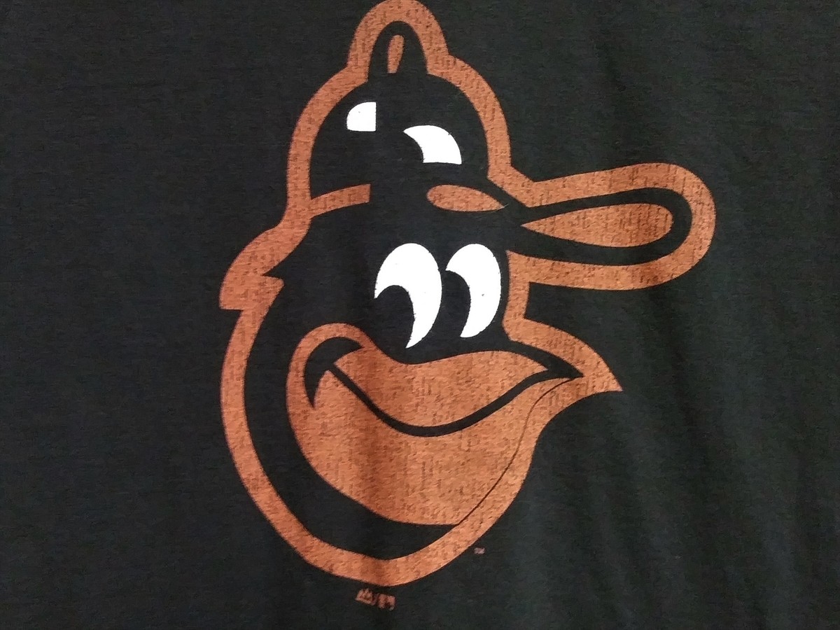 Majestic Select Baltimore Orioles Black T-Shirt Bird Logo