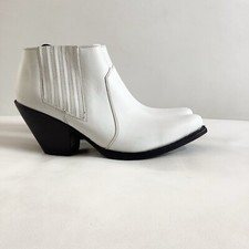 Celine White and Black Western Chelsea Ankle ...