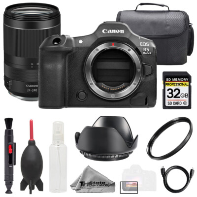 Canon EOS R5 II + 24-240mm f/4-6.3 IS USM Lens +32GB + Bag+ UV Filter- Basic Kit