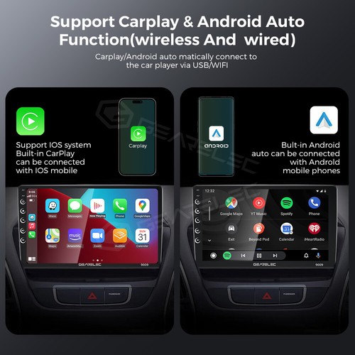 9'' Touch Screen CarPlay Car Stereo Radio Android 13 WiFi RDS TF GPS Navi 2+32GB - Picture 10 of 18