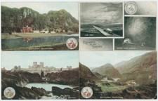 VIER ALTE L. N. W. R. BILDPOSTKARTEN ANFANG 1900