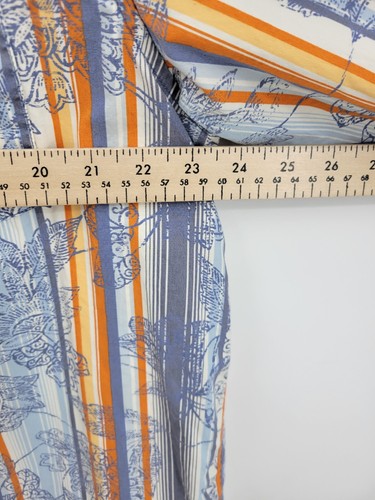 Indigo Palms Shirt Mens XL Colorful Stripe Floral Long Sleeve Button Up Preppy - Picture 8 of 9