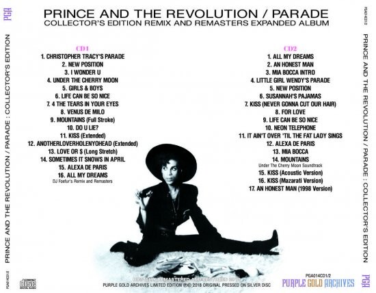 PRINCE AND THE REVOLUTION / PARADE : COLLECTOR'S EDITION (2CD) | eBay