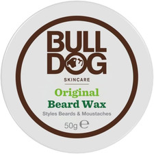 Image of BULLDOG SKINCARE Original Beard Wax 50G, Long Lasting Hold for Beard and Moustac