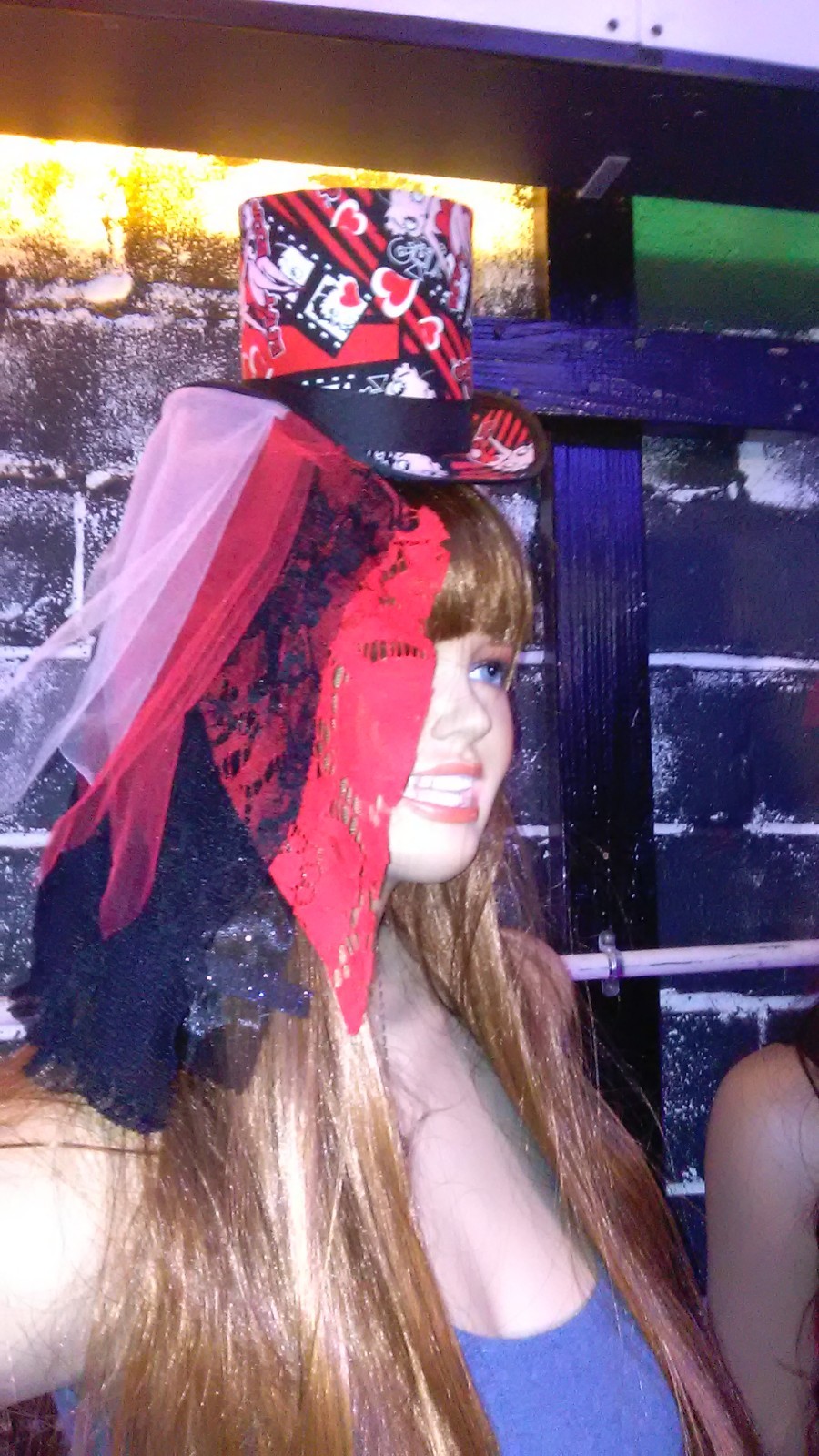 ladies lace veil Fascinator Top Hat 