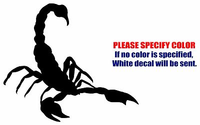SCORPION Graphic Die Cut decal sticker Car Truck Boat Window Wall Laptop 6''