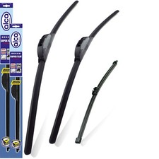 Se adapta al juego completo de 3 limpiaparabrisas súper planos Kia Soul 2019 ASF24"" 20"" H10""x3